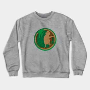 Paper Cutout Monkey Crewneck Sweatshirt